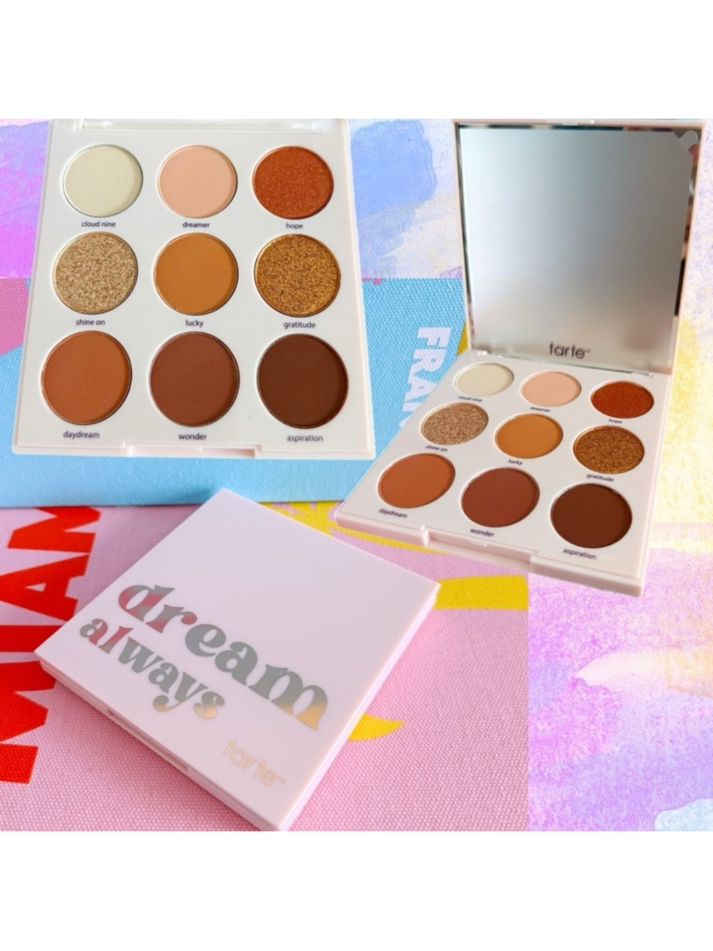 Tarte Dream Always Limited Edition Eyeshadow Palette Neutrals Matte Metallic New
